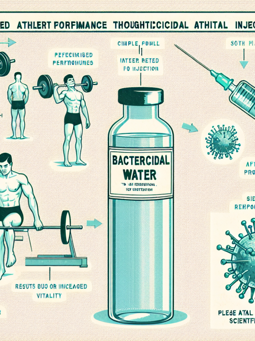 Maximizing athletic performance with bactericidal water injections