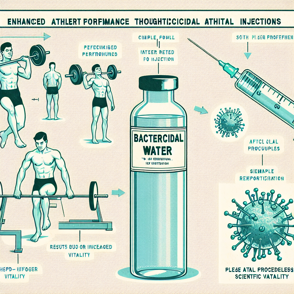 Maximizing athletic performance with bactericidal water injections