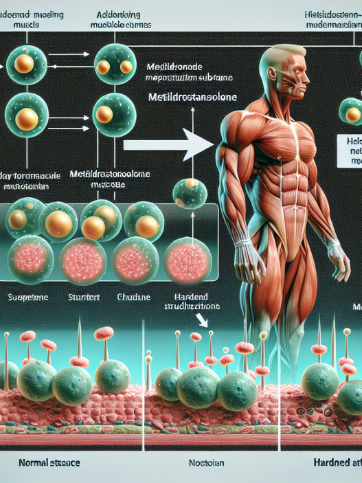 Hardening effect of metildrostanolone on muscles