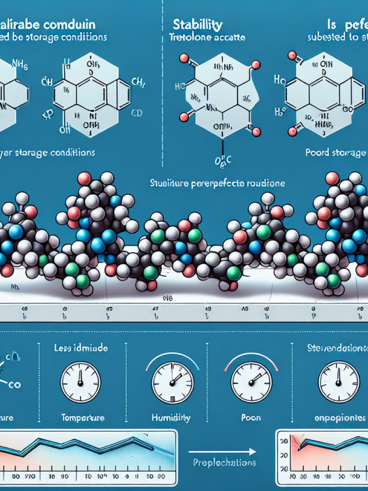 Stability of trestolone acetato under various storage conditions